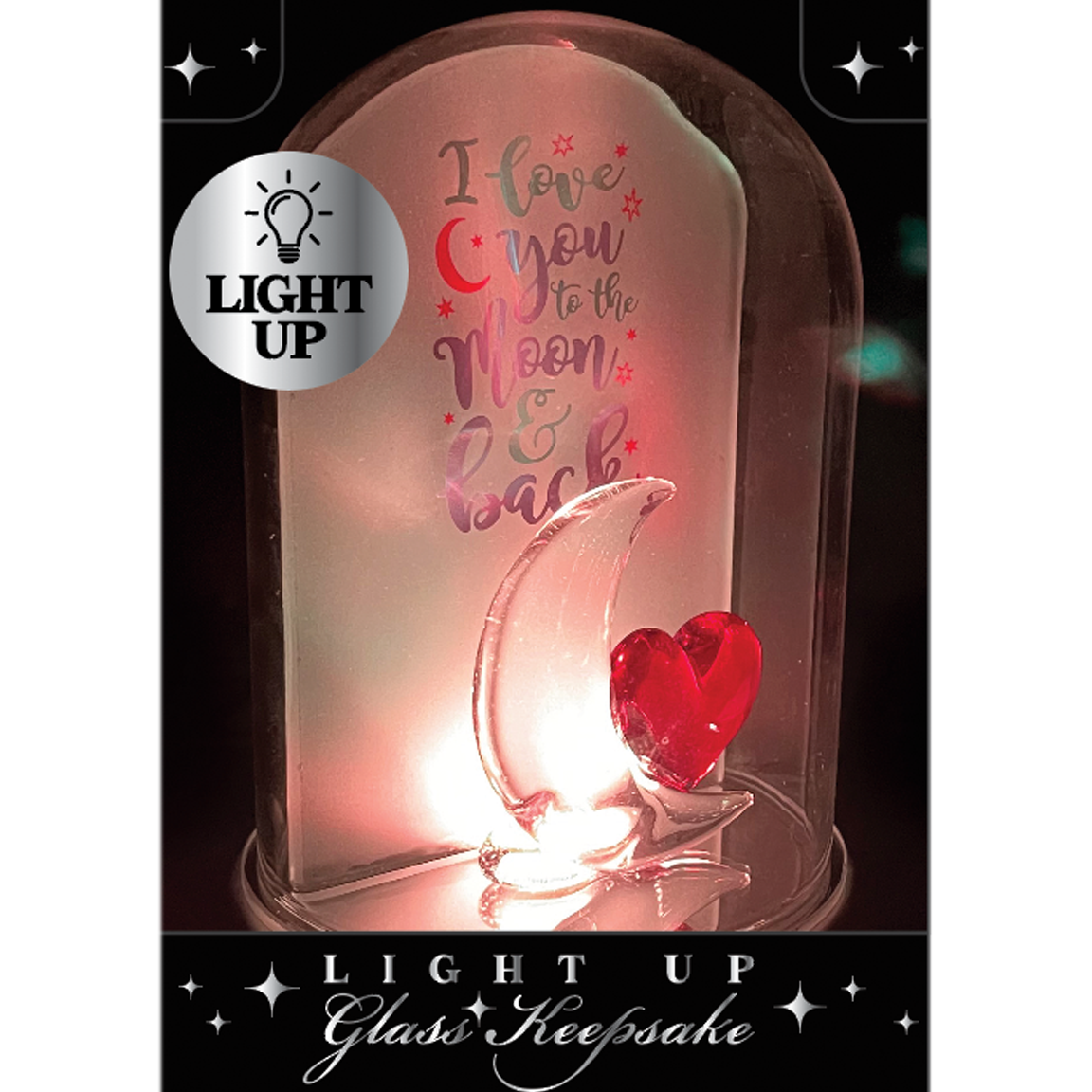 Light Up Glass Keepsake Celebrate Love Assortment- 6/Pack