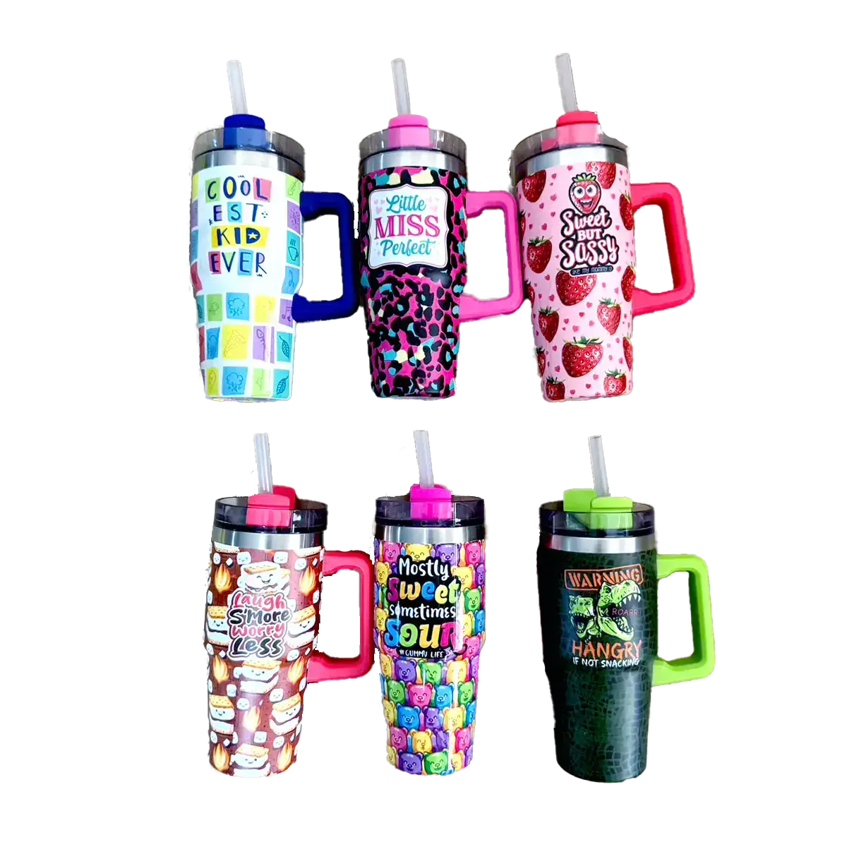 16 oz Insulated Kids Cup Assortment - 6/Pack
