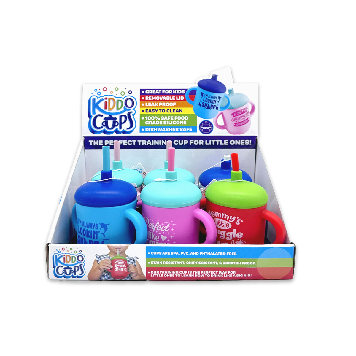 Silicone Kids Toddler Training Kiddo Cup Assortment