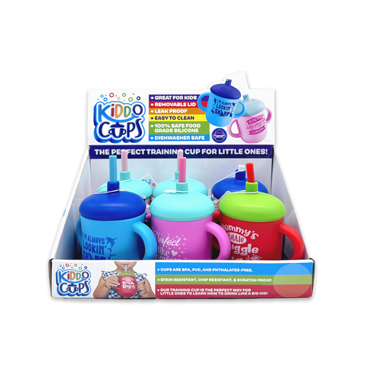 Silicone Kids Toddler Training Kiddo Cup Assortment