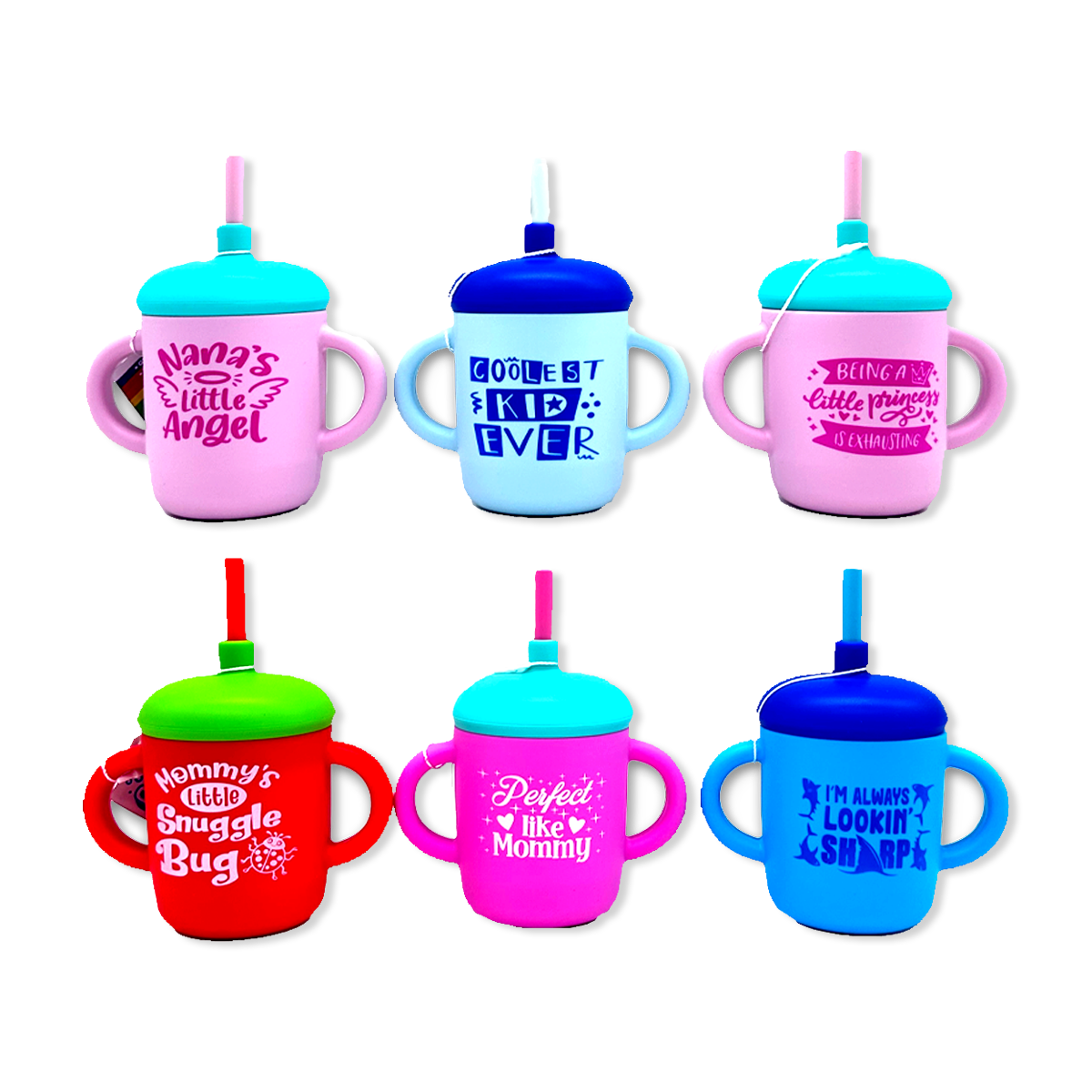Silicone Kids Toddler Training Kiddo Cup Assortment